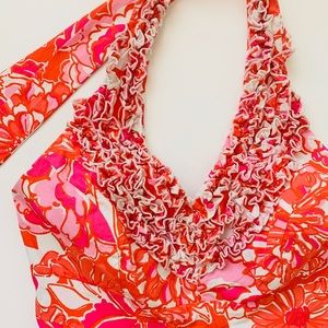 Lilly Pulitzer Ruffle Halter Dress